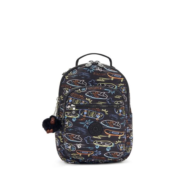 Seoul Small Tablet Backpack, Durable, Padded Shoulder Straps With :^) - Picture 1 of 7